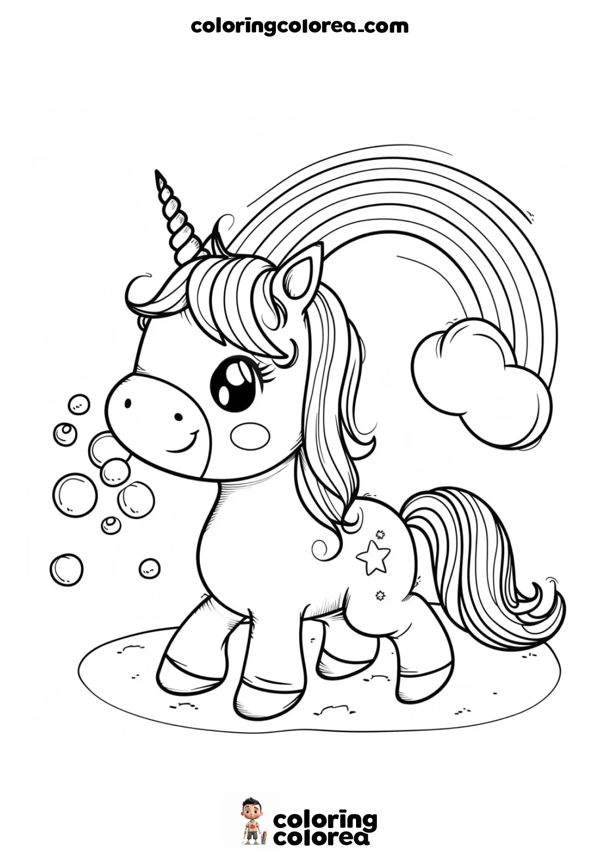 Unicorn under Rainbow