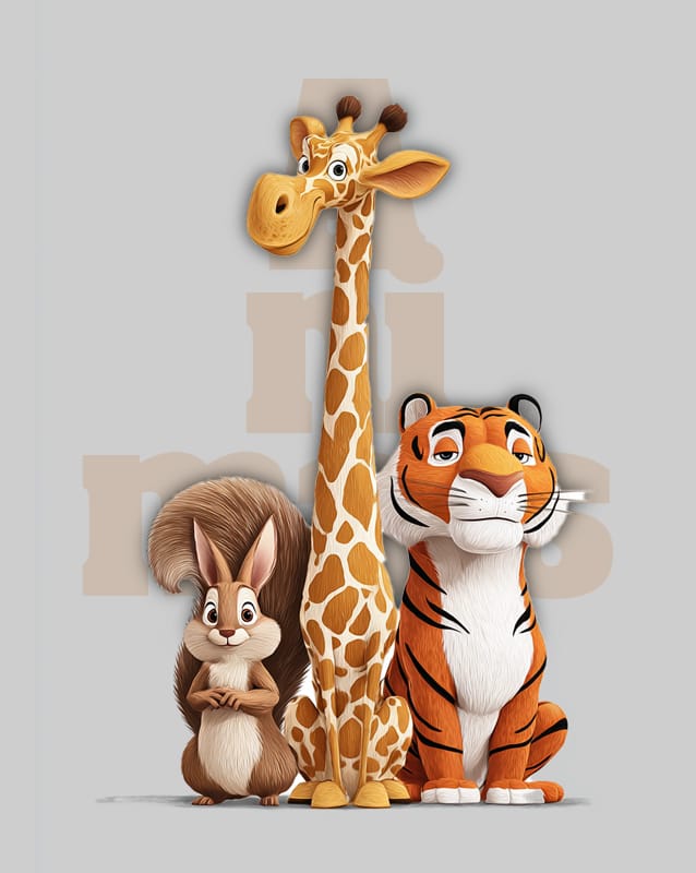 Printables and colouring pages featuring all kinds of animals: wild animals, pets, birds...